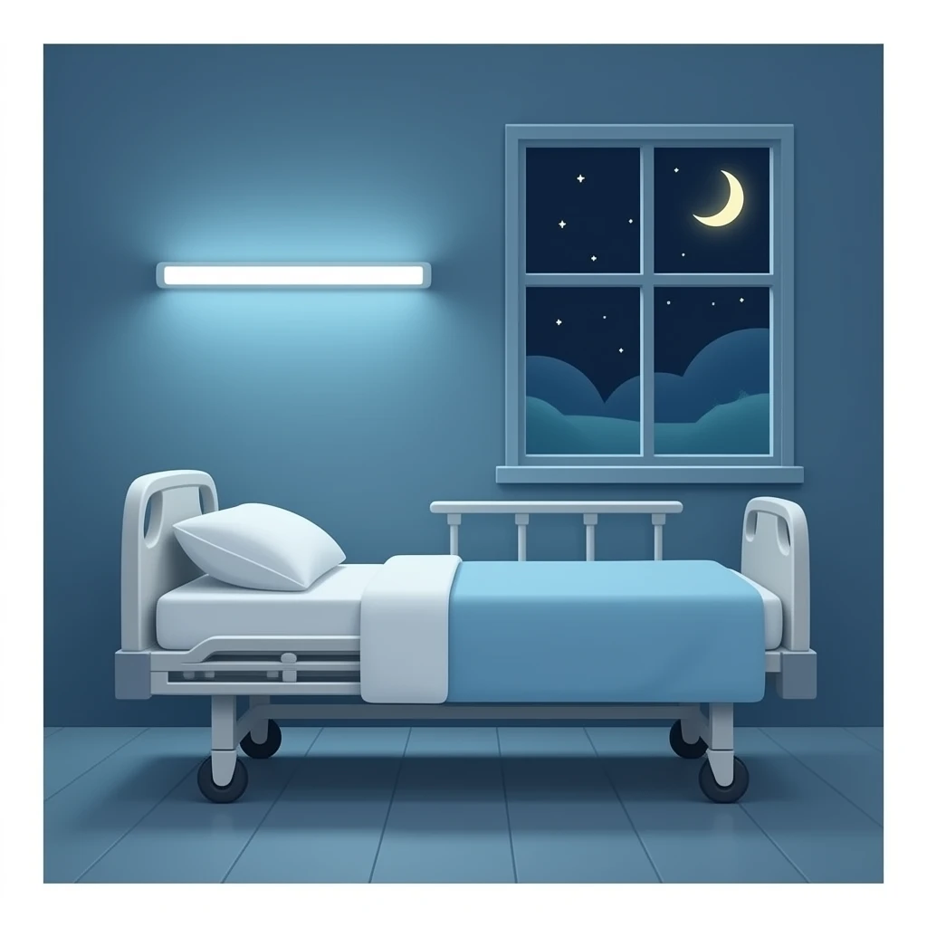 Hospital bed scene emoji
