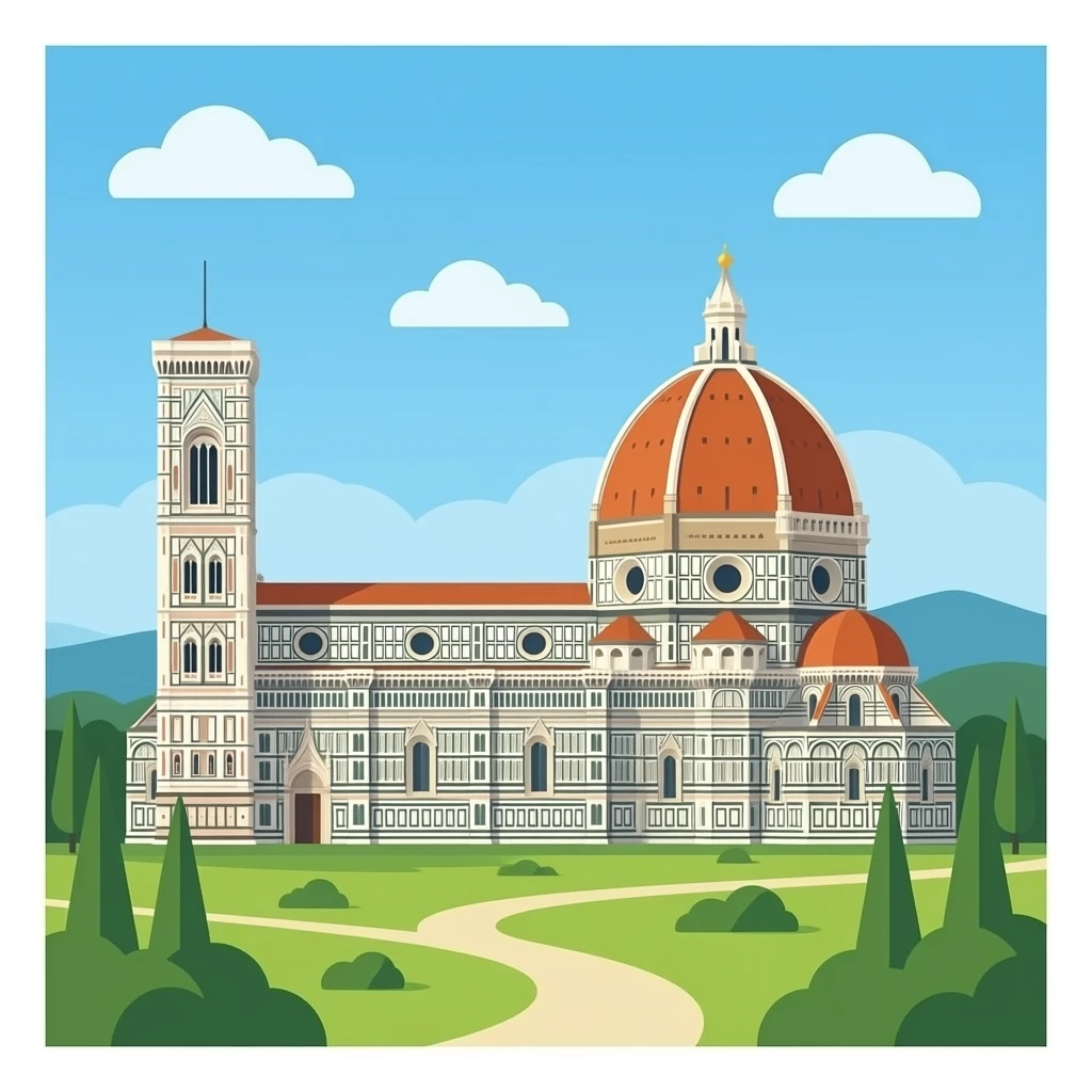 Duomo in Florence, hyper realistic, all lone, 3d emoji | AI Emoji Generator