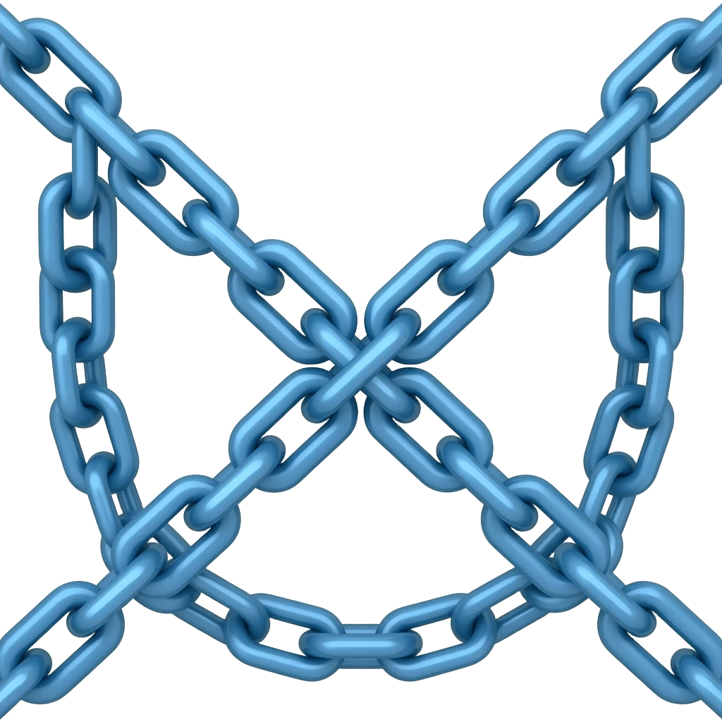Cadenas bleu emoji
