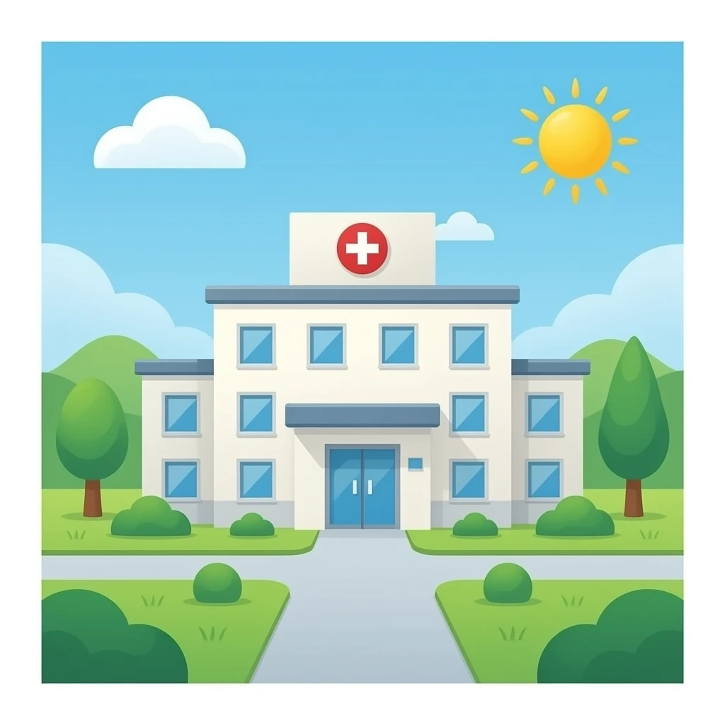 Psychiatry ward at a hospital emoji