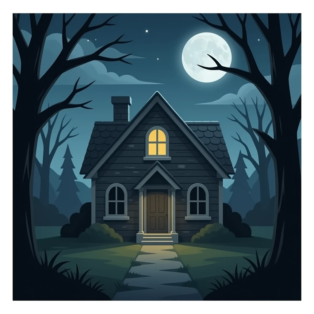 Old Attic dark huanted emoji
