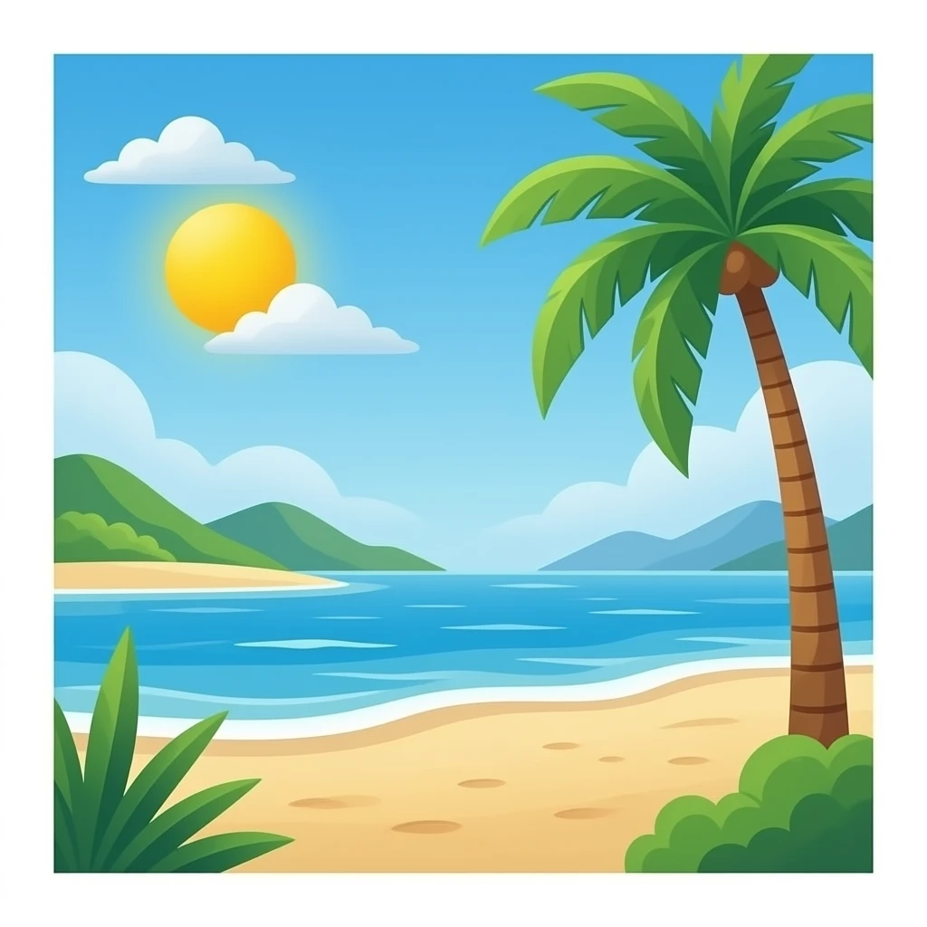 Praia emoji