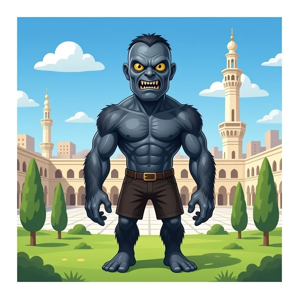 Scary monster kaaba emoji