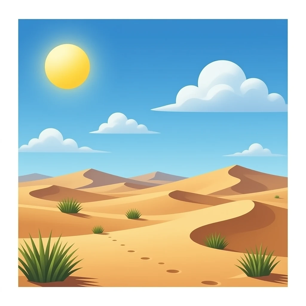 Gurun pasir emoji