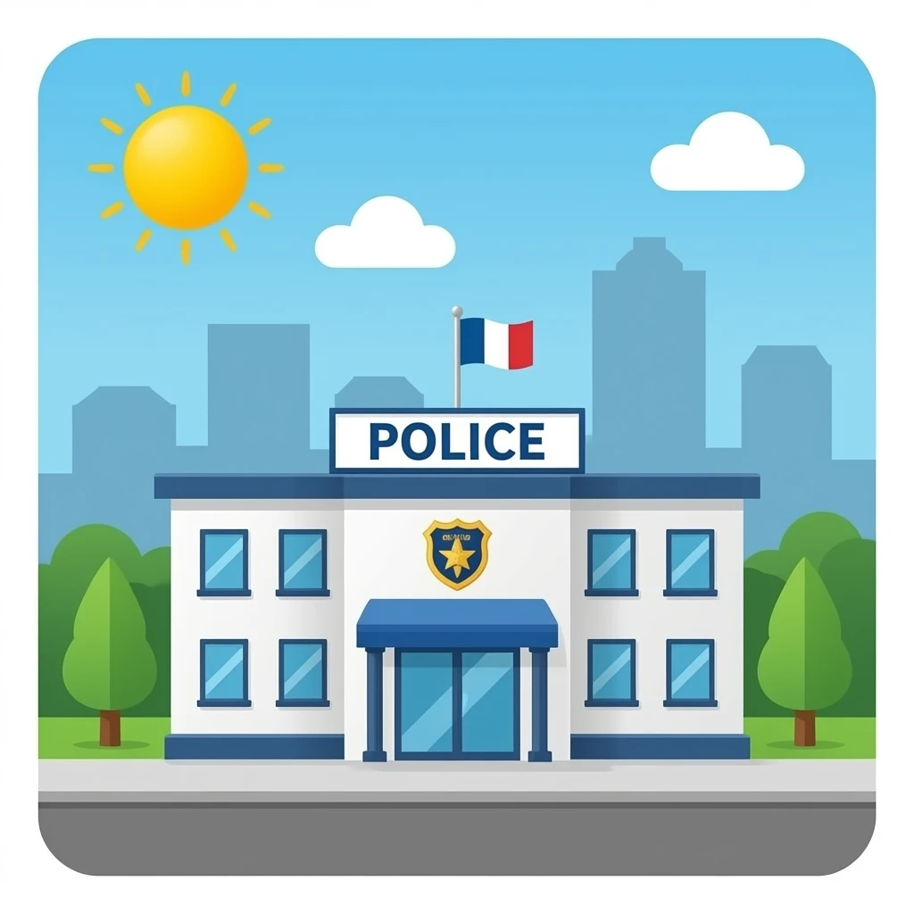 Police station emoji