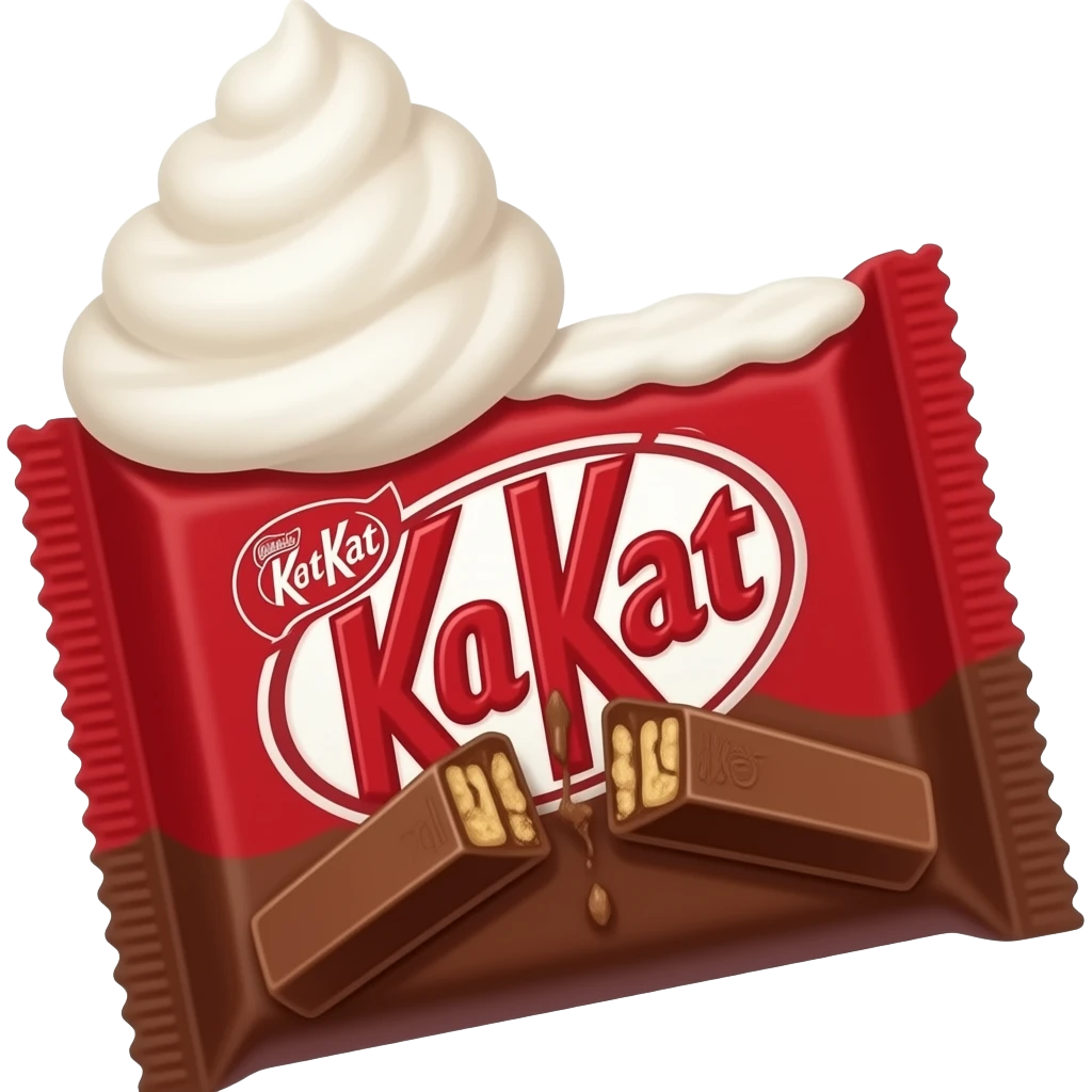 kitkat algodão doce emoji