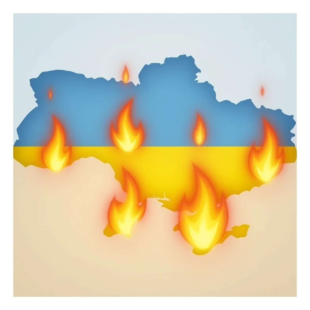 Украина в огне emoji