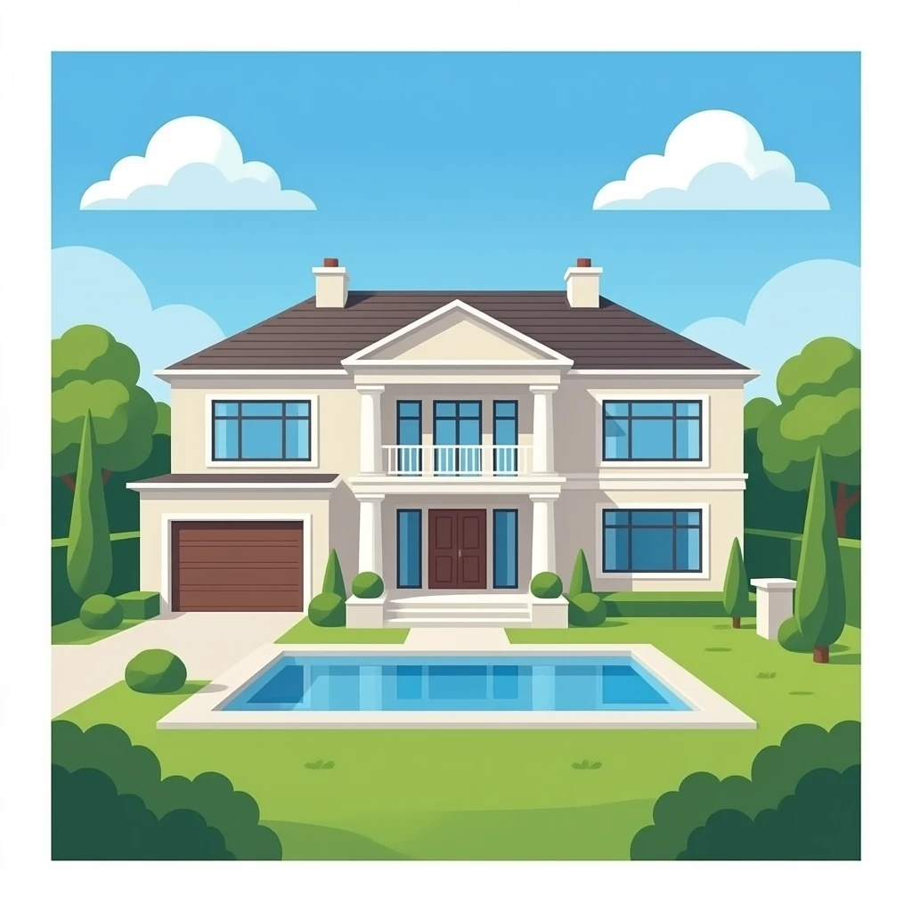 Giant Modern mansion emoji