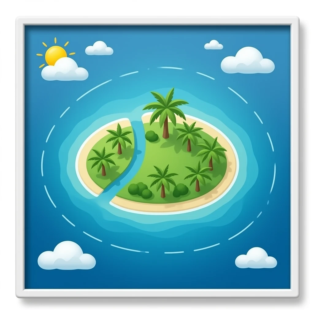maldives map top down view emoji