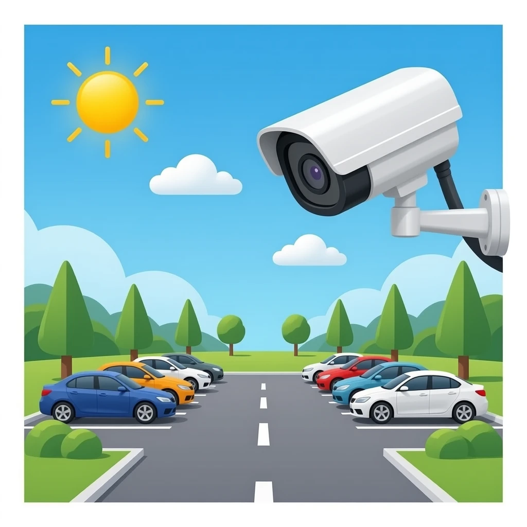 SECURITY CAMERA PARKING LOT emoji