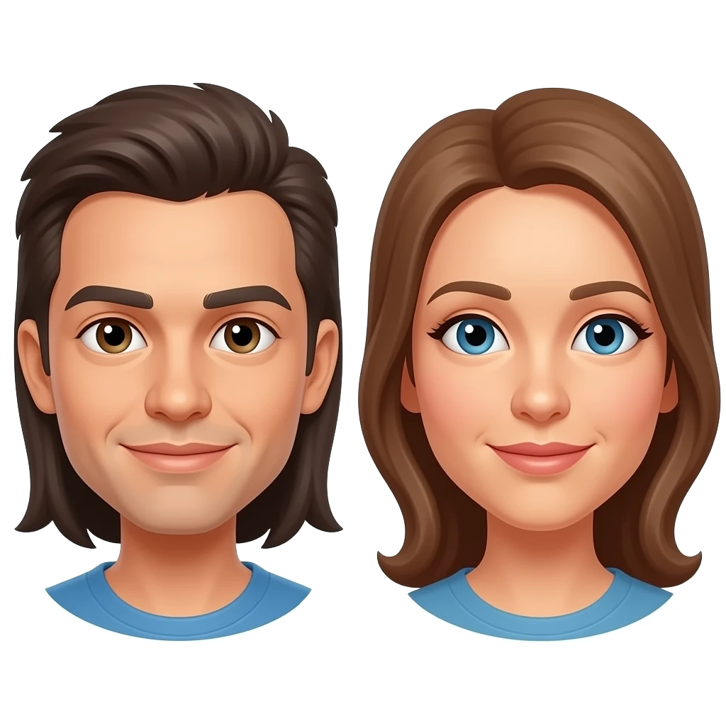 two faces emoji