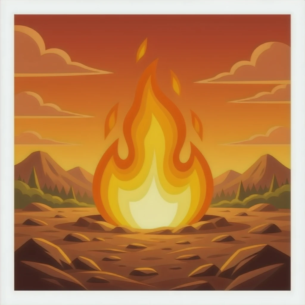 burning earth emoji