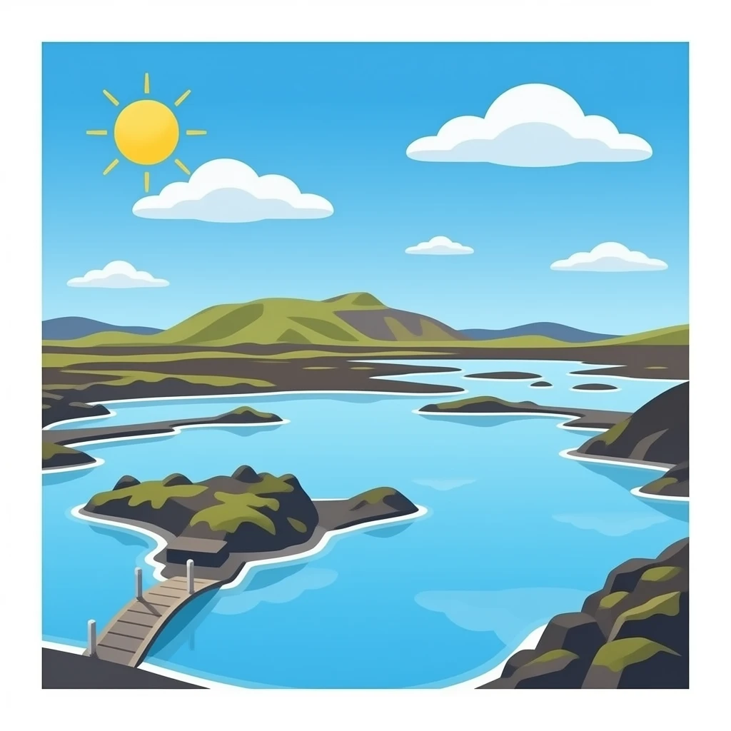 Blue Lagoon in Iceland emoji