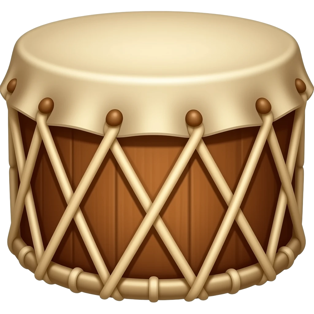 hawaiian drum emoji