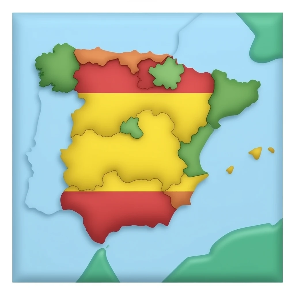 mapa de españa emoji