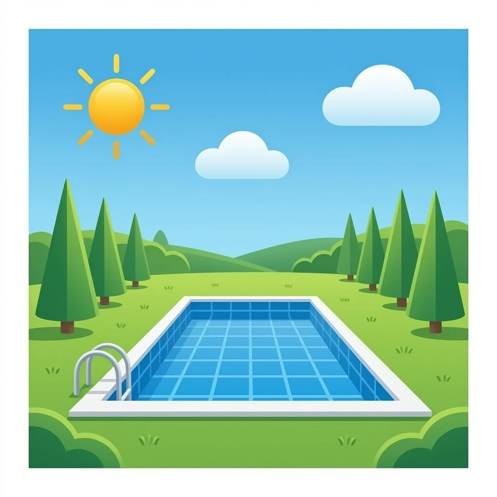 pool blue emoji