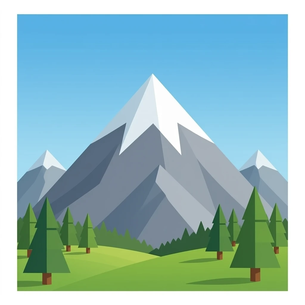 grey mountain emoji