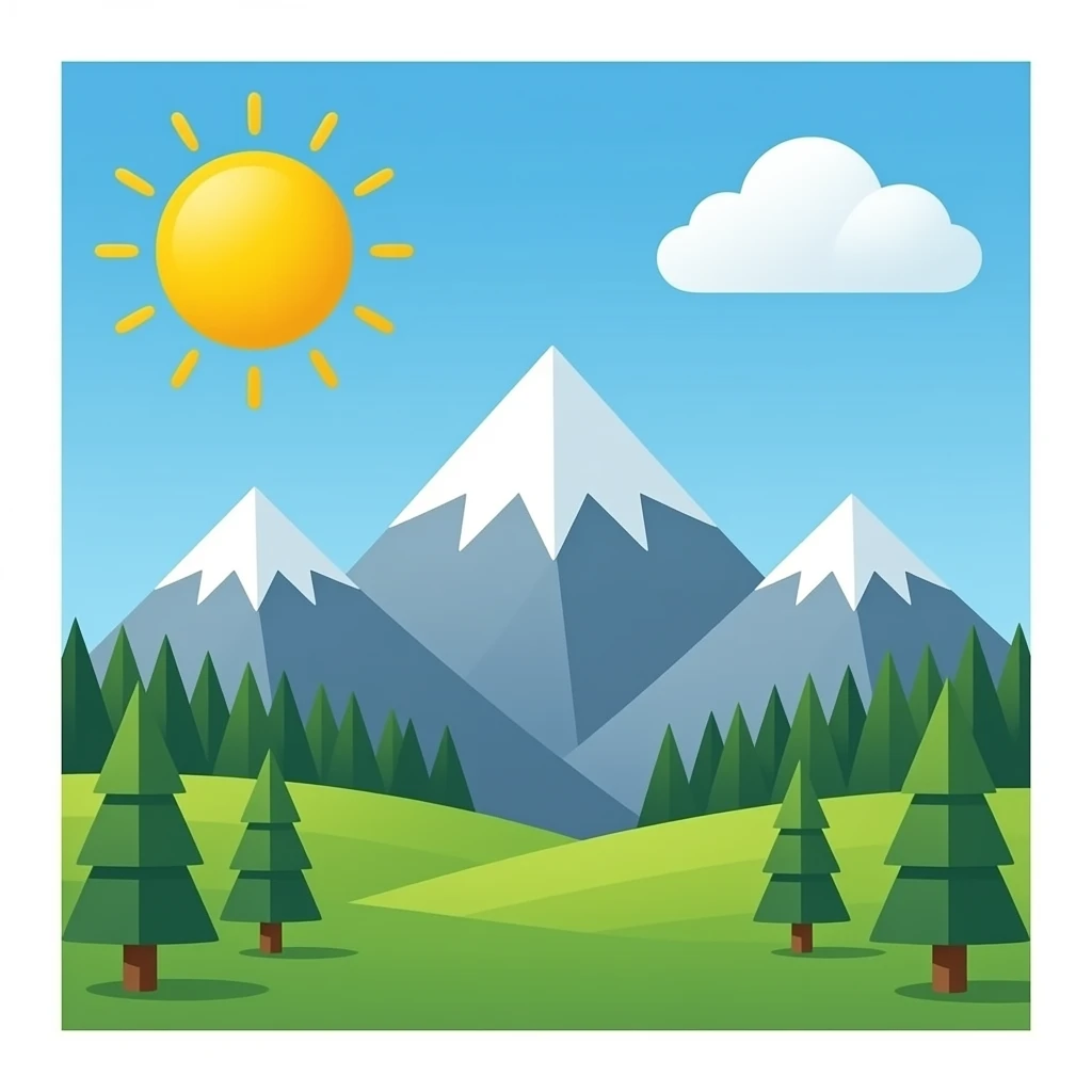 Mountain emoji