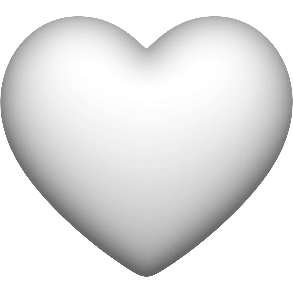 White heart emoji