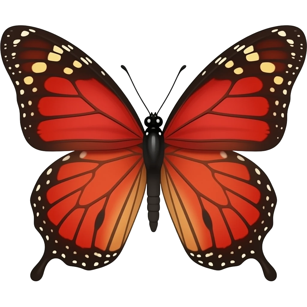 red butterfly emoji