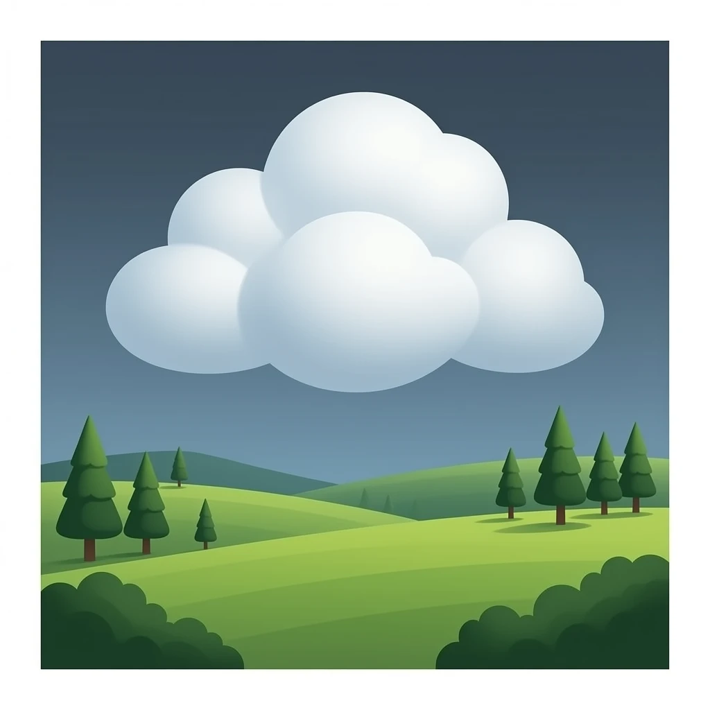 cloudy sky, dark outside emoji