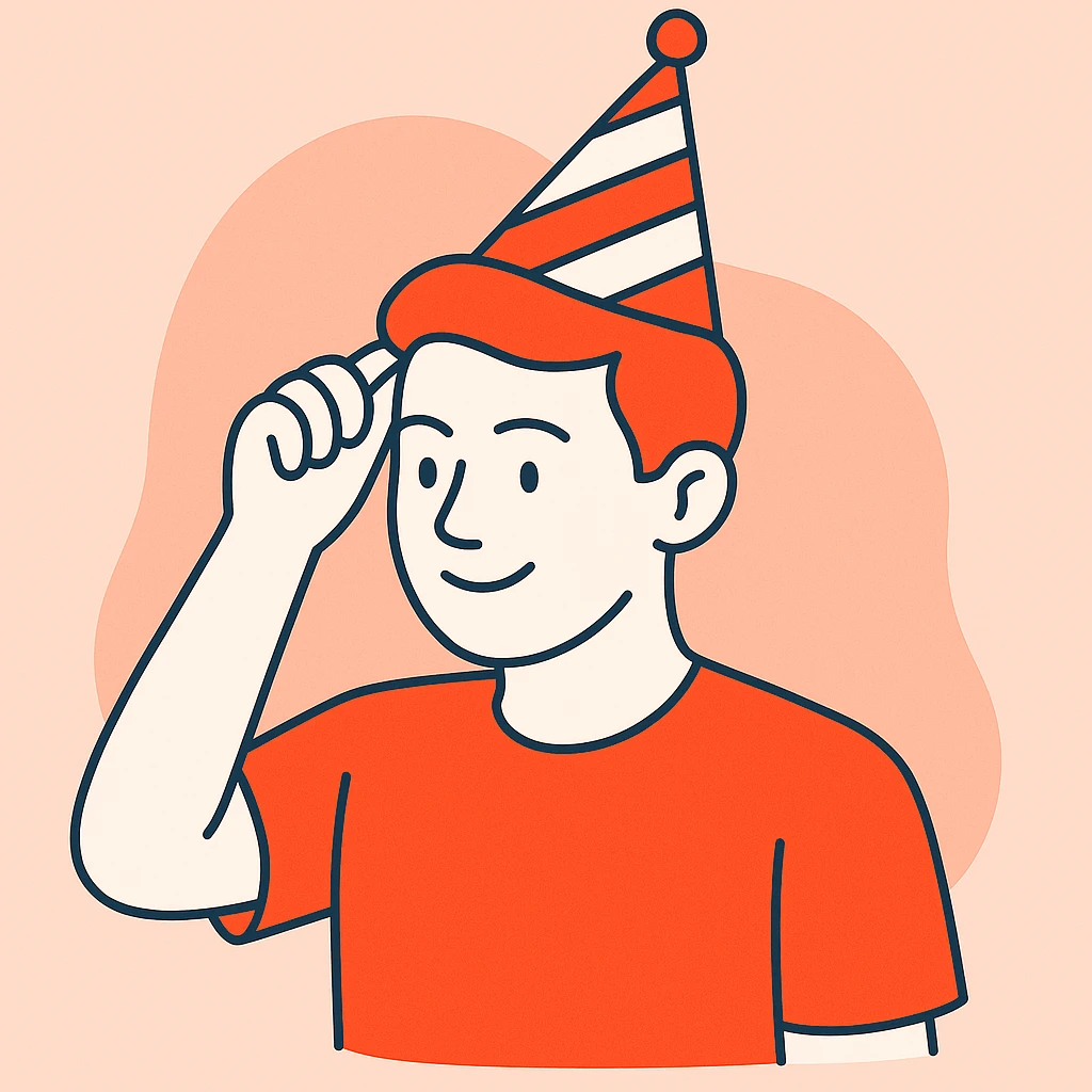 Party hat emoji