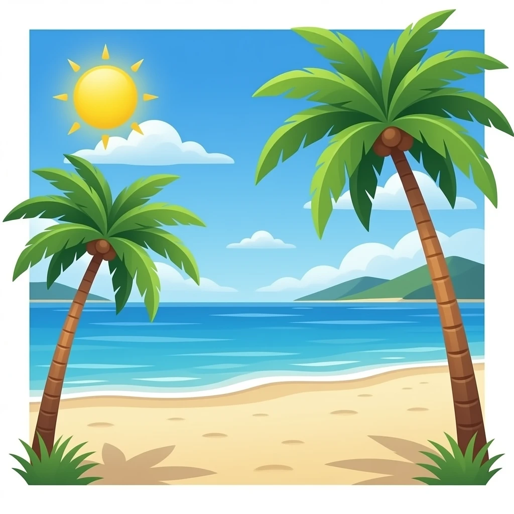 Beach emoji