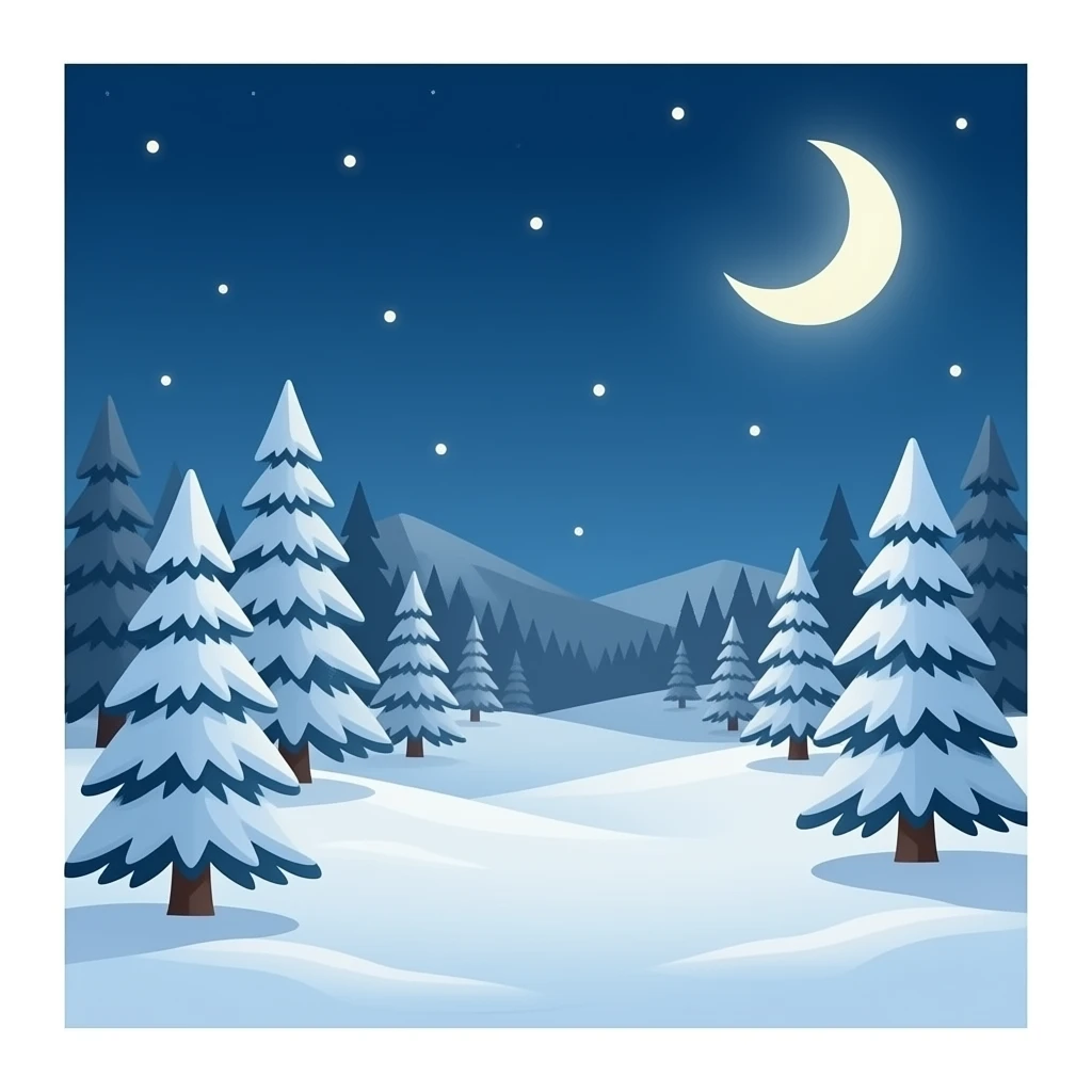 Snow emoji