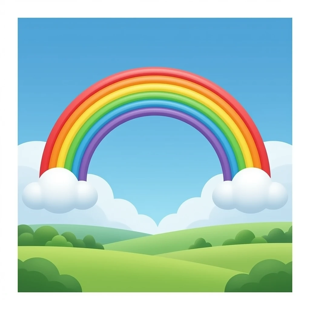 Rainbow🌈☁️ emoji