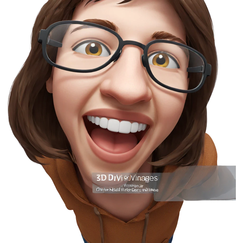 boy with glasses smiling emoji