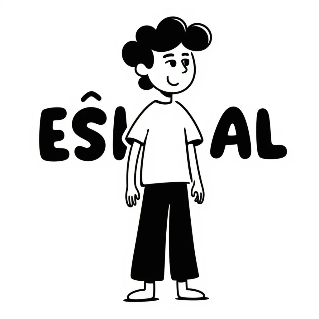 a guy with ESHAAL written in the background emoji