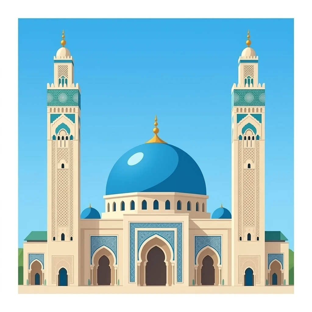 creat emoji for mosque Hassan 2 emoji