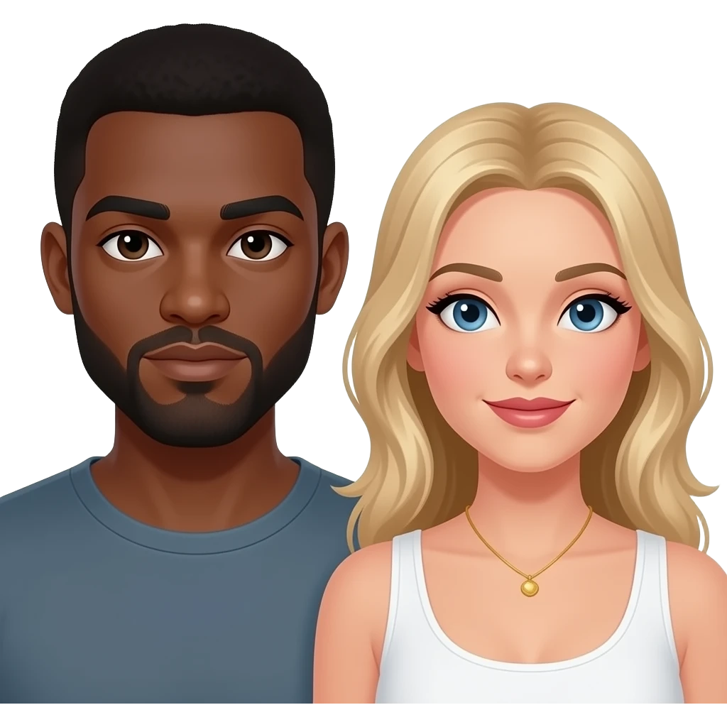 Interracial Cuckold black man white women emoji