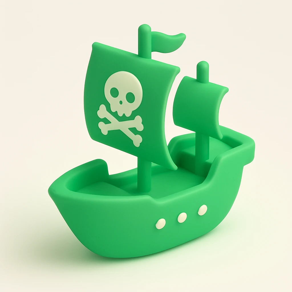 pirate ship emoji
