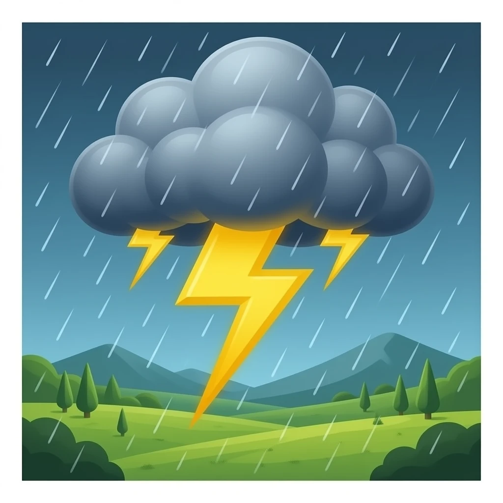 tormenta lluviosa emoji