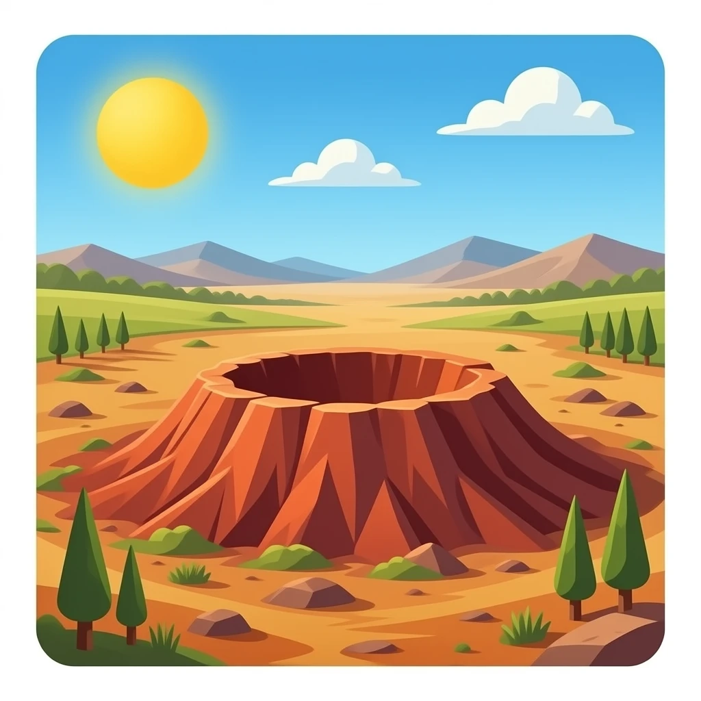 красный кратер emoji