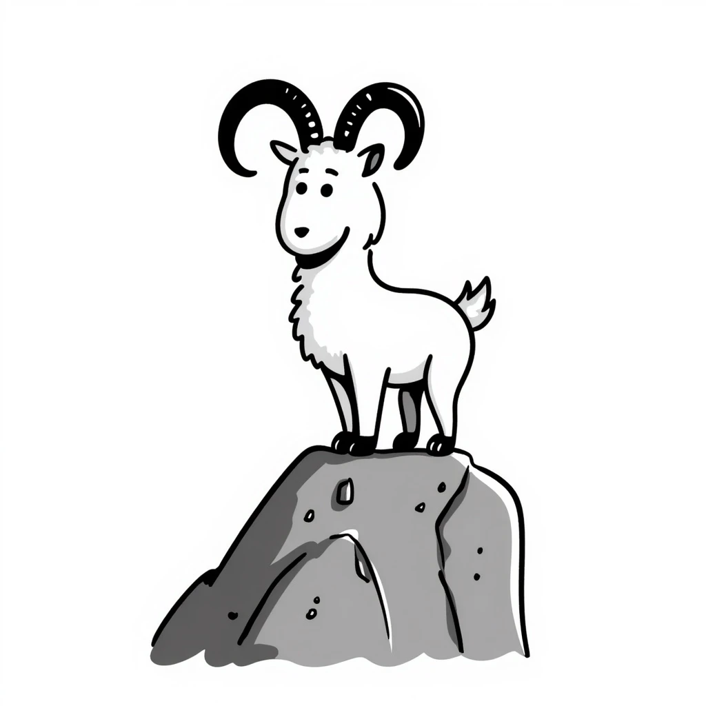 Mountain goat emoji
