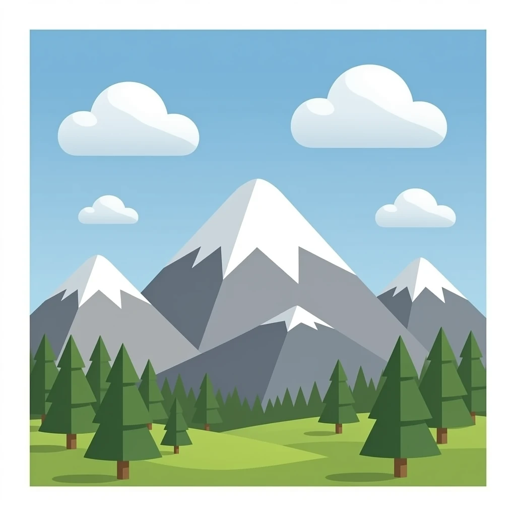 gray mountain emoji