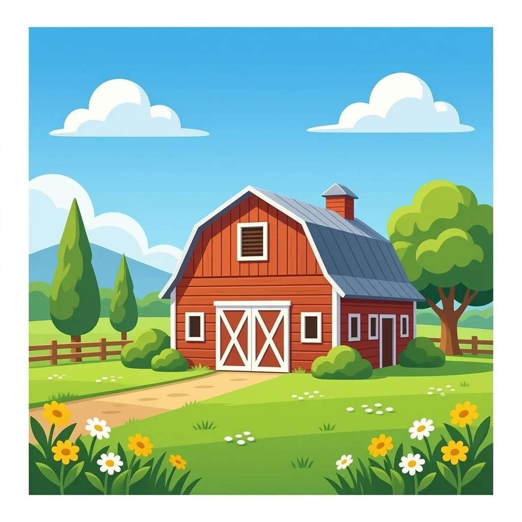 just a barn nothing else emoji