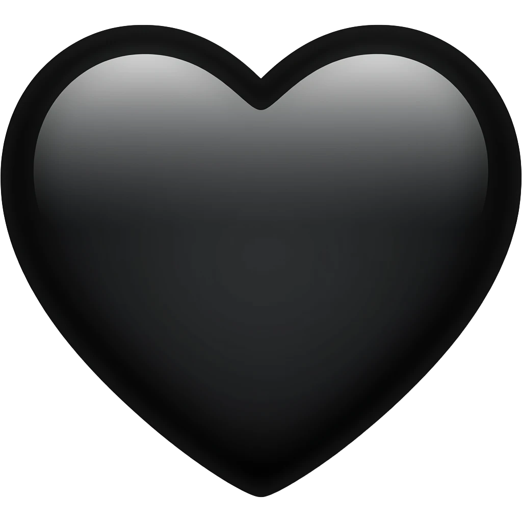 Black heart emoji
