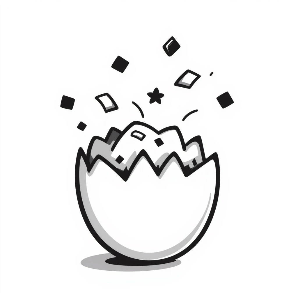 Confetti egg emoji