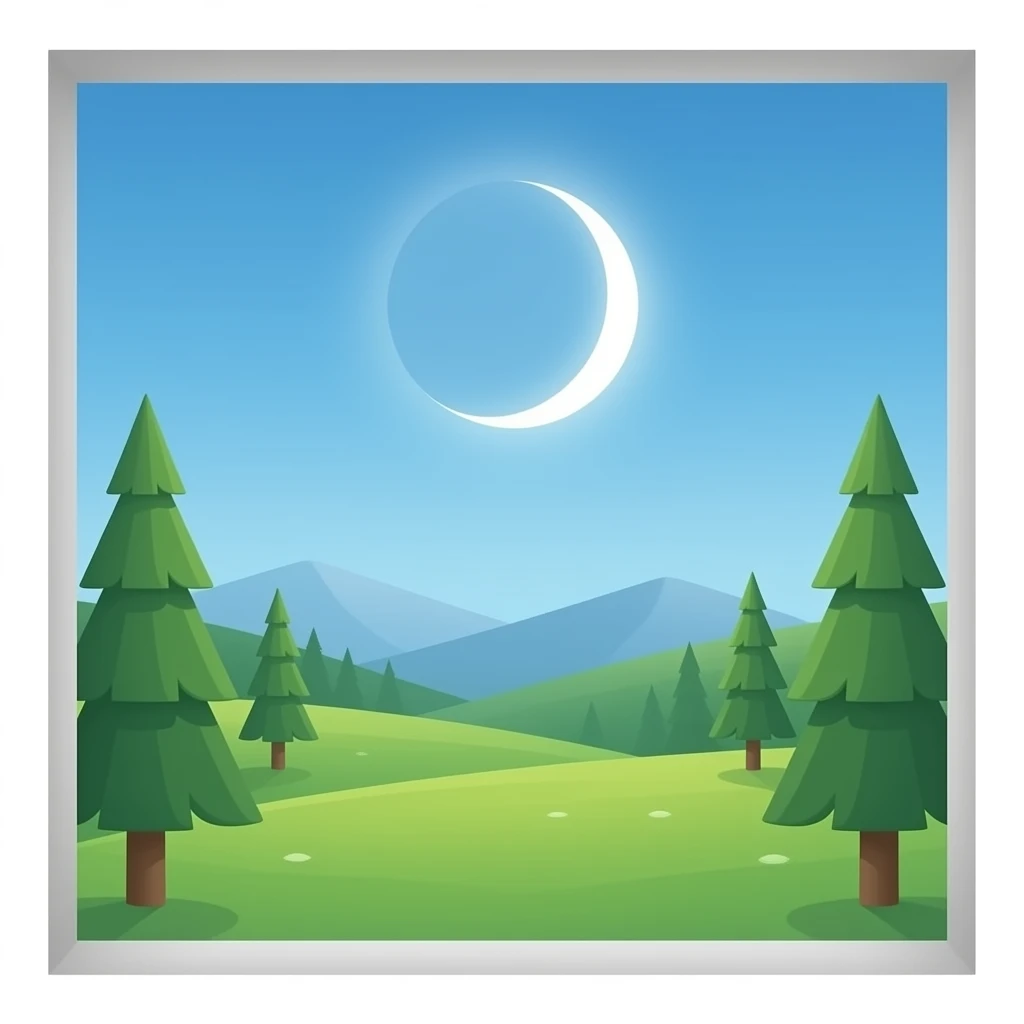 eclipse outside window emoji