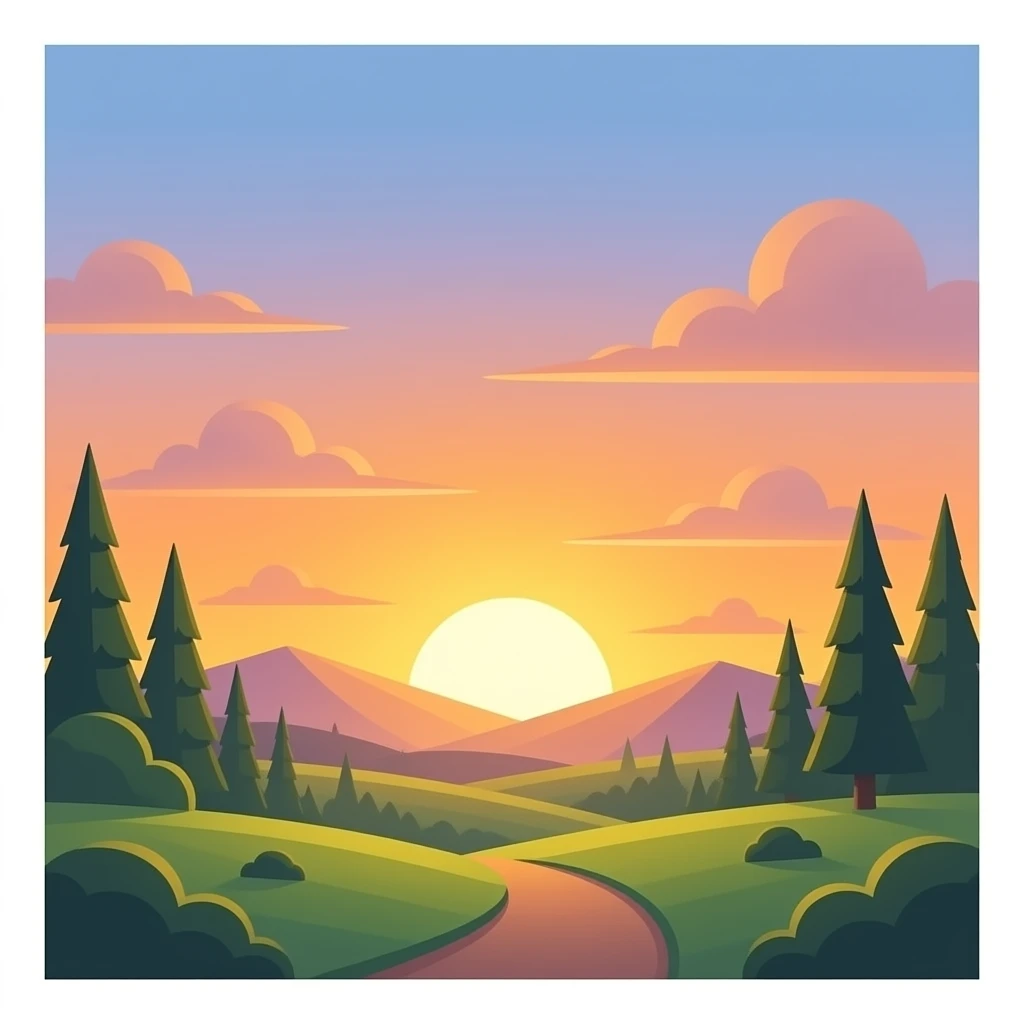 Emoji de un atardecer emoji