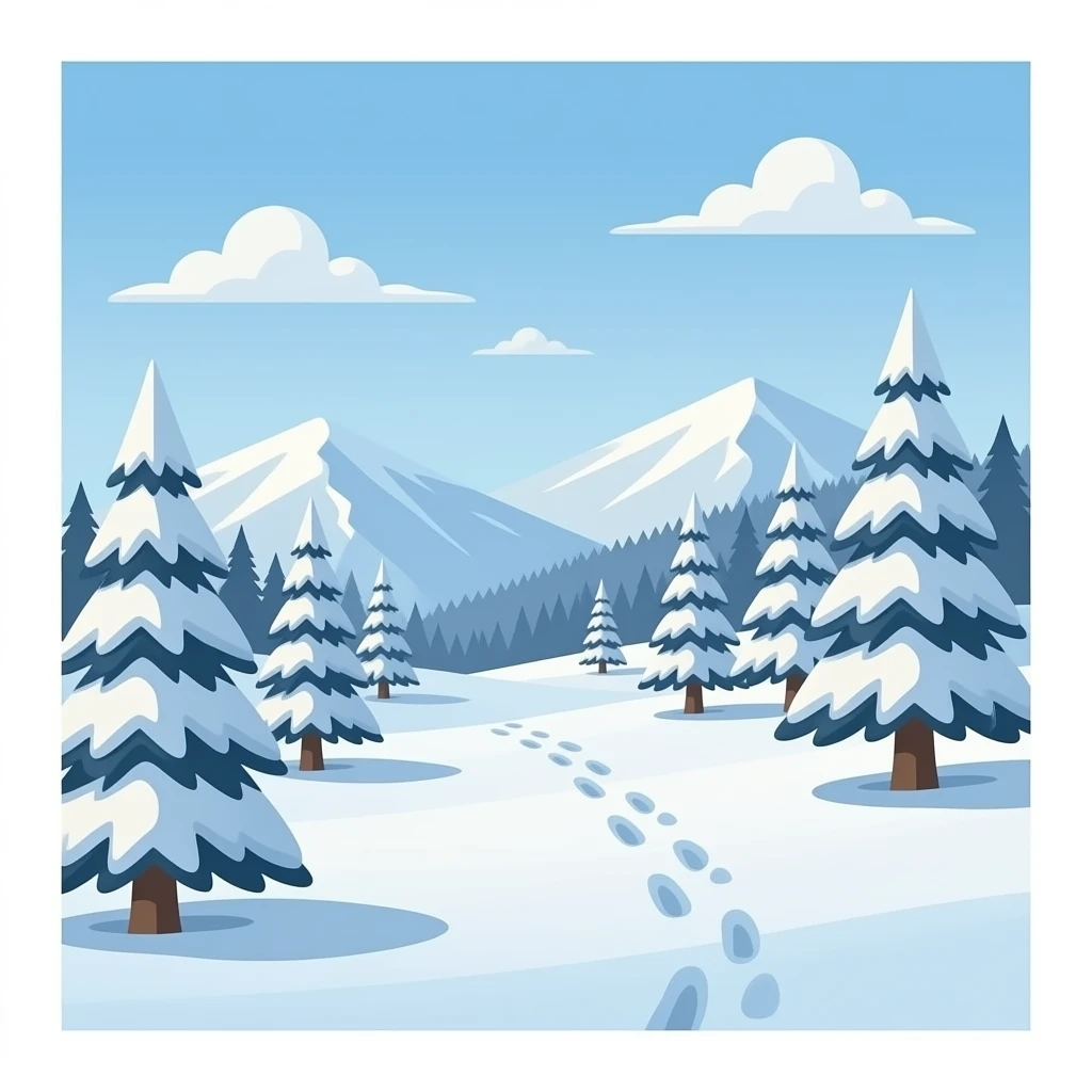 Snow emoji