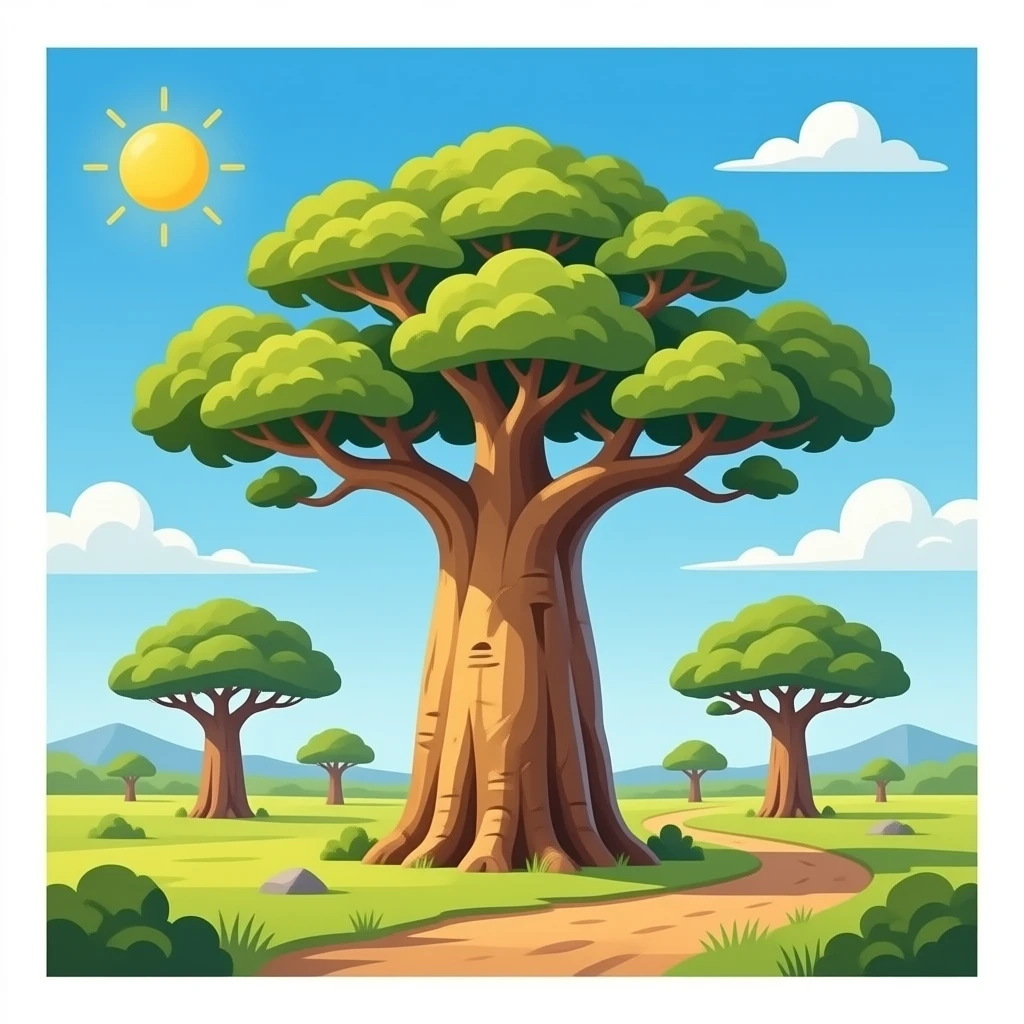 Baobab tree african emoji