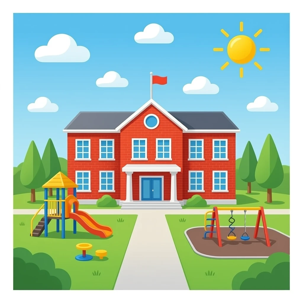 Create fun school background emoji