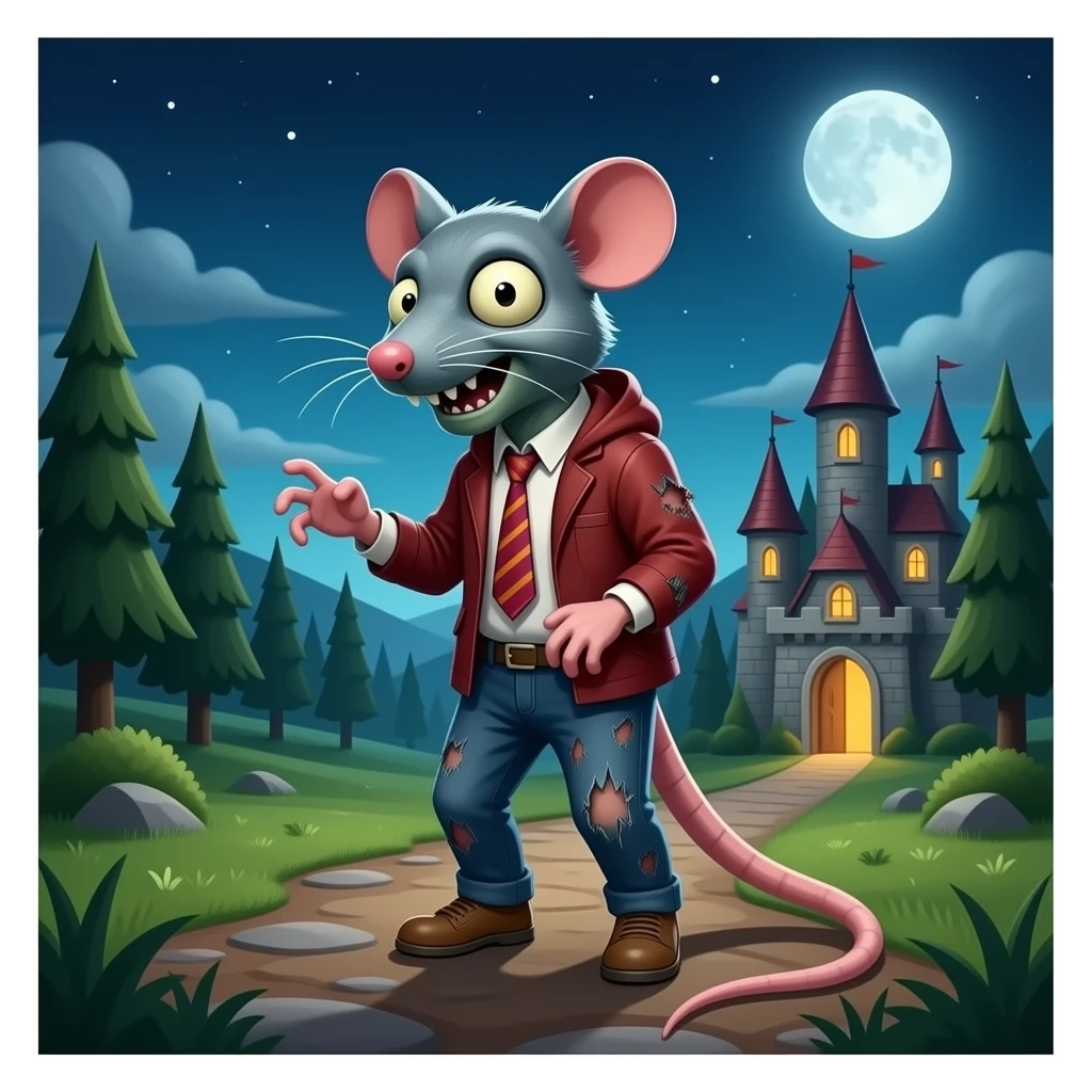 Castle zombie Rat emoji