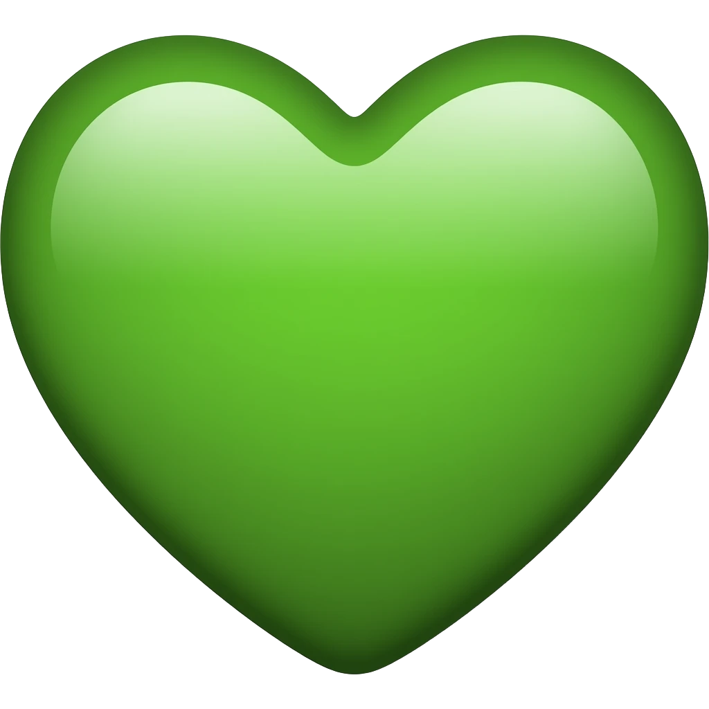 Green heart emoji