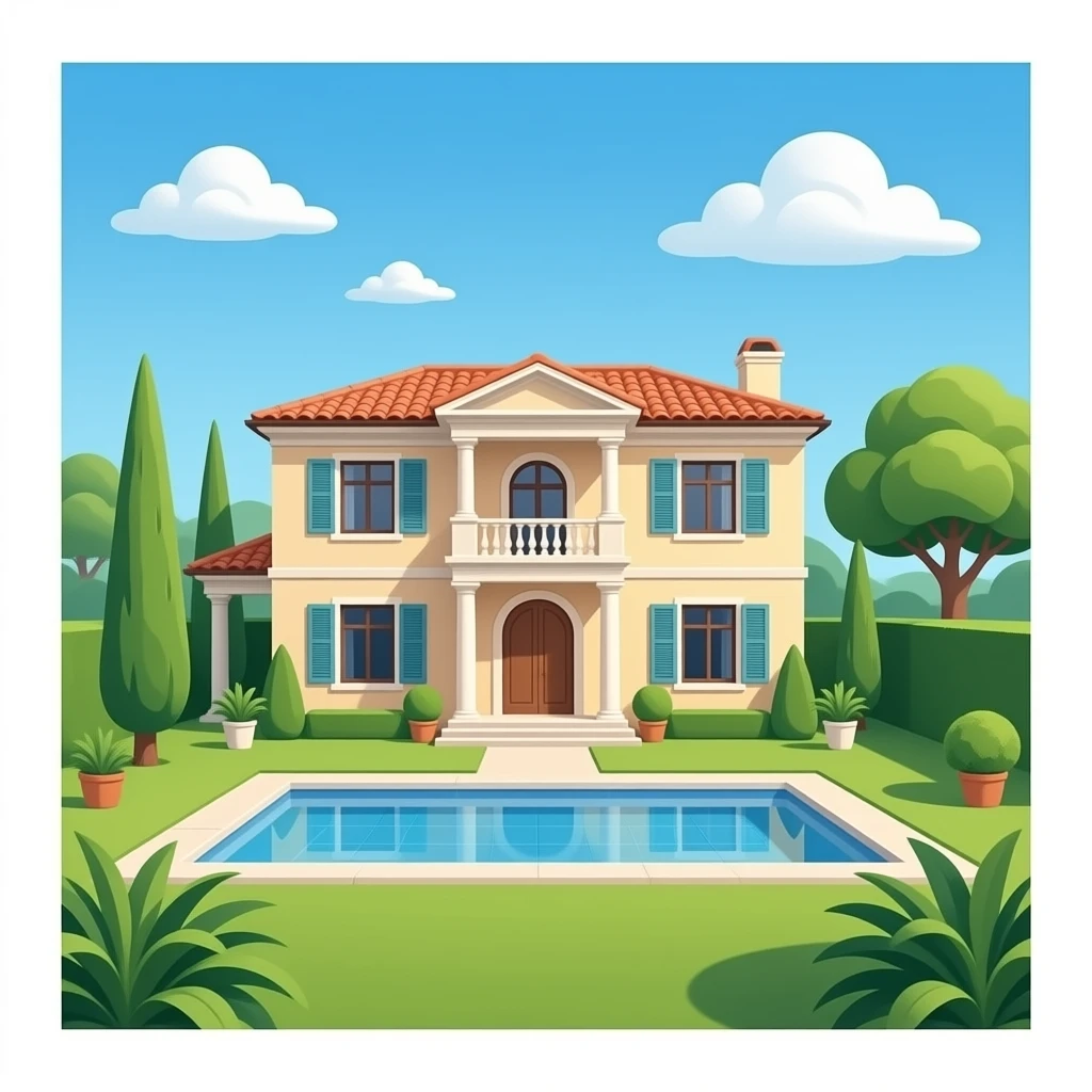villa realistic emoji