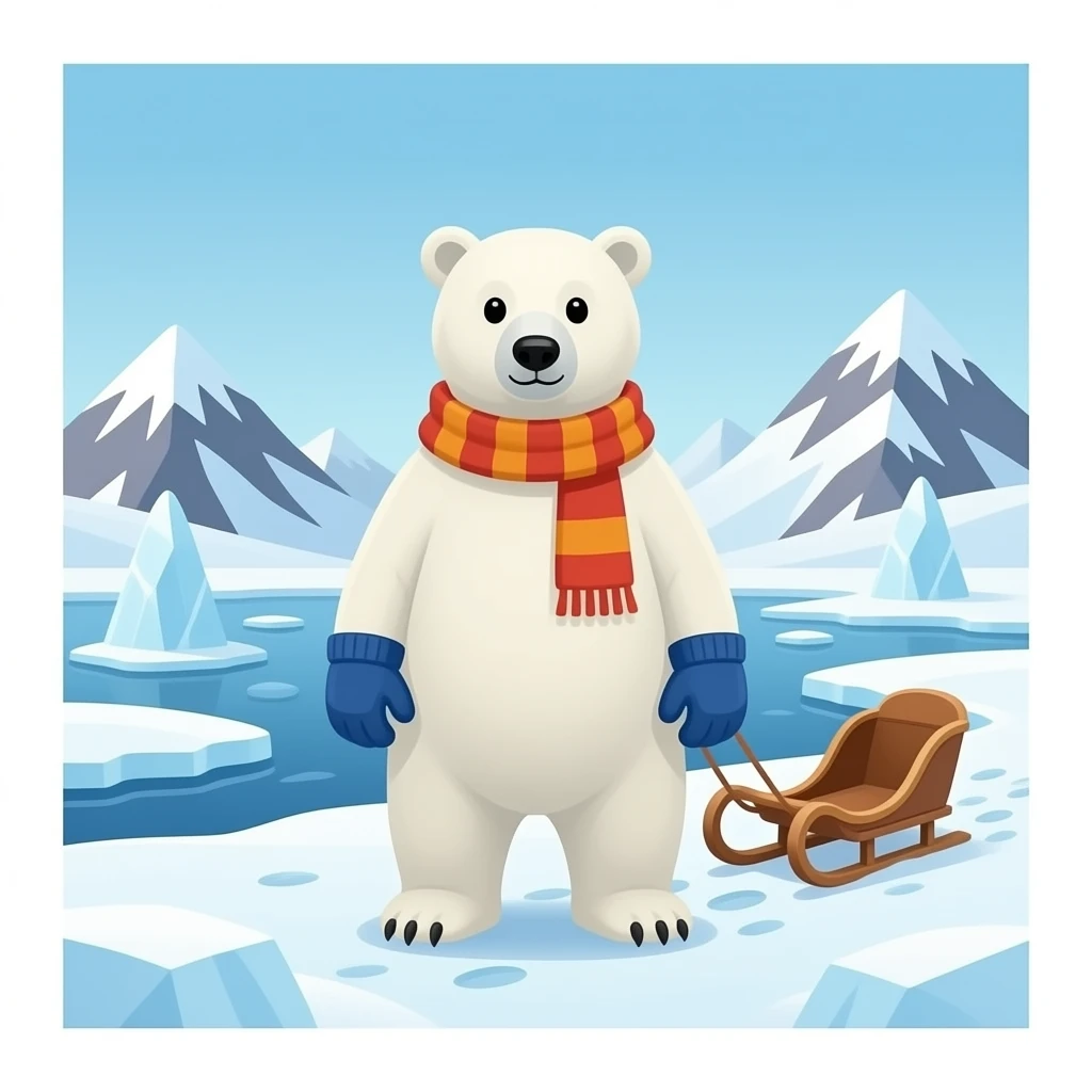🐻‍❄️Arktyczny☃️⛄⛸️❄️🎿🏂🏔️🛷🧣🧤 emoji